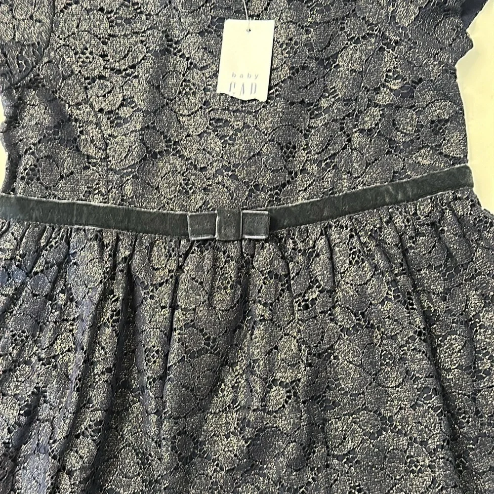 GAP Navy Lace Shimmer Special Occasion Dress Size 3 NEW